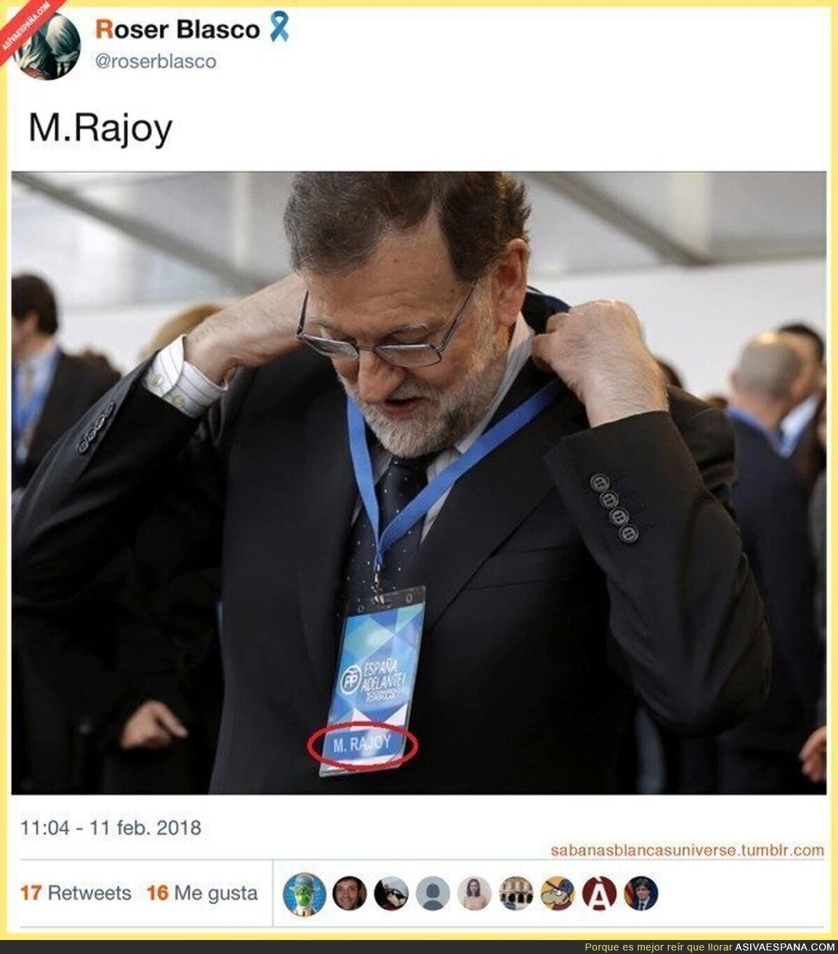 Se confirma la identidad de M. Rajoy