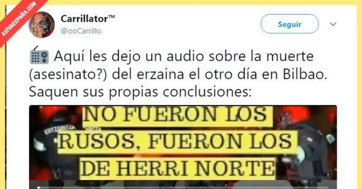 Los fachis inventando fakes para generar más odio hacia los vascos, no