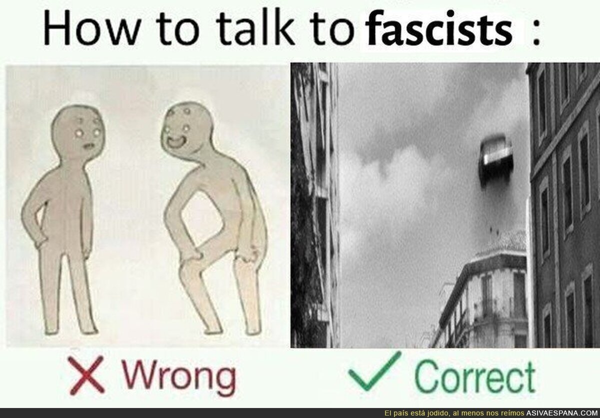 Formas de comunicarse con los fascistas