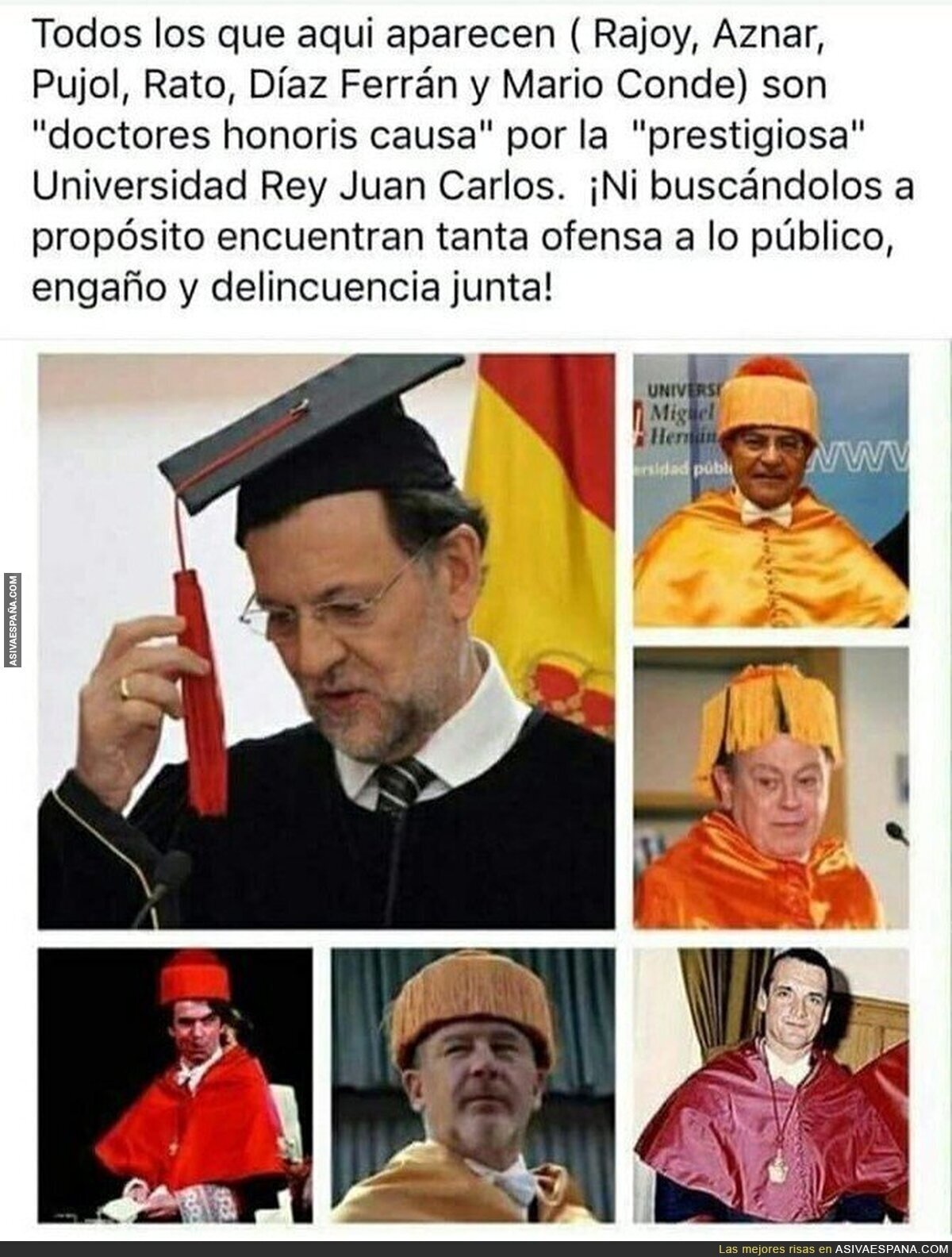 Los doctores honoris causa de la Universidad Rey Juan Carlos