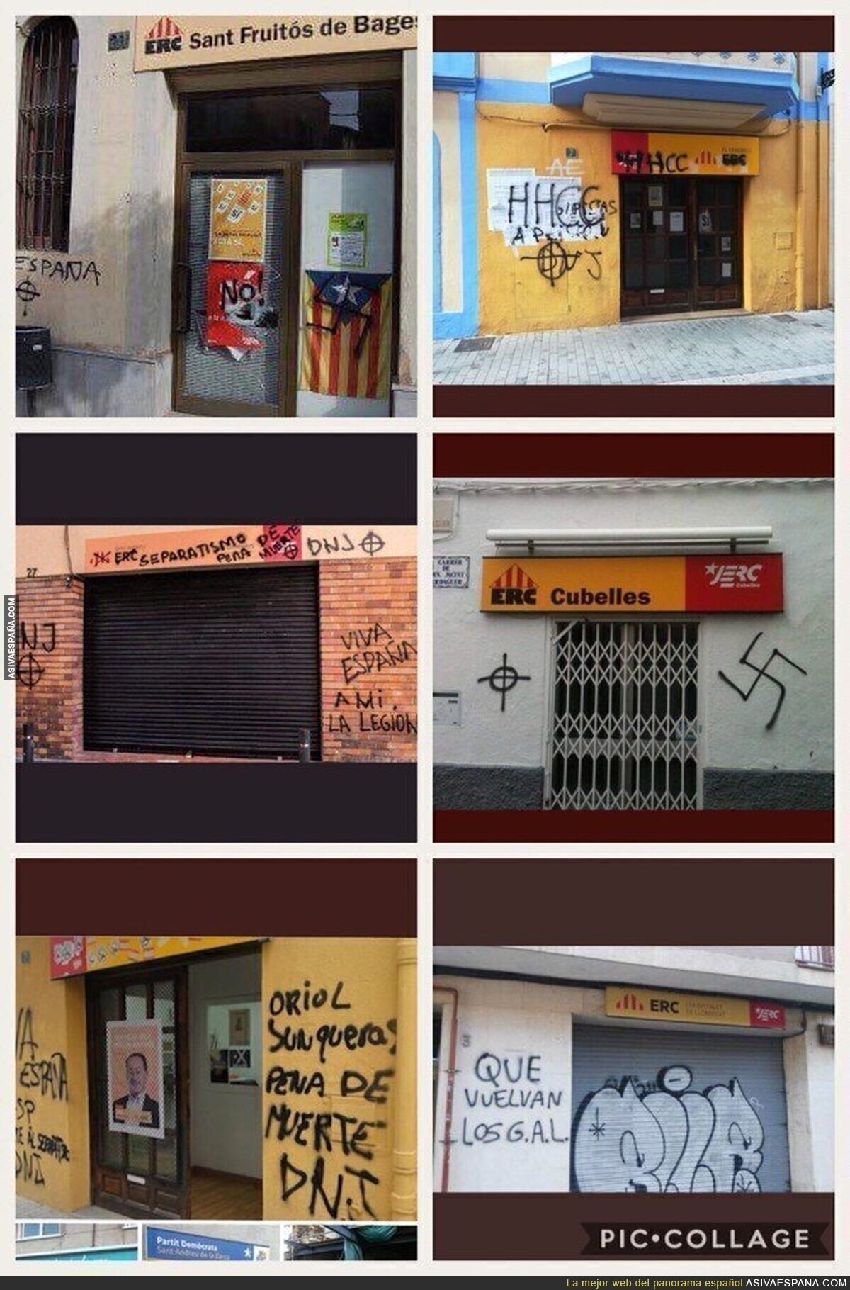 El tapado asedio neonazi a los independentistas catalanes