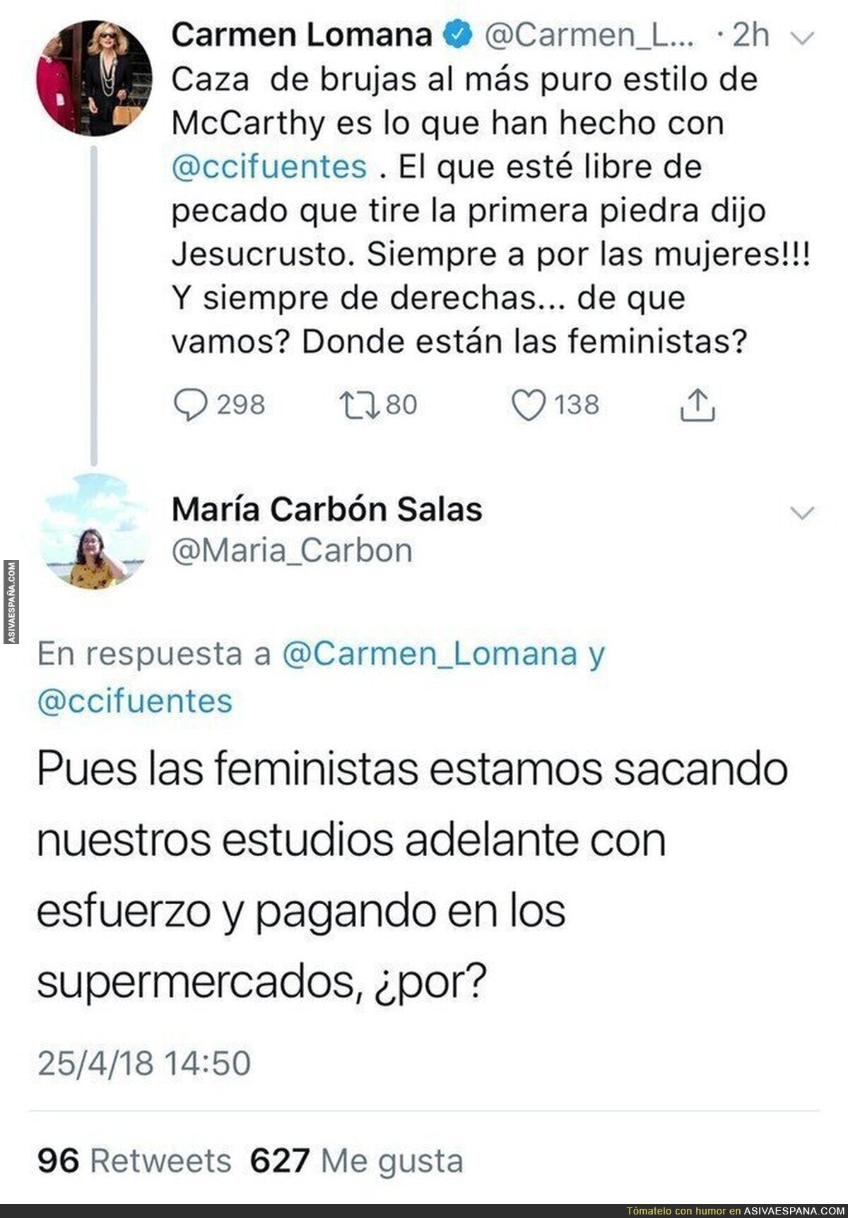 Carmen Lomana defiende a Cristina Cifuentes y Twitter no tarda en echarse encima de ella