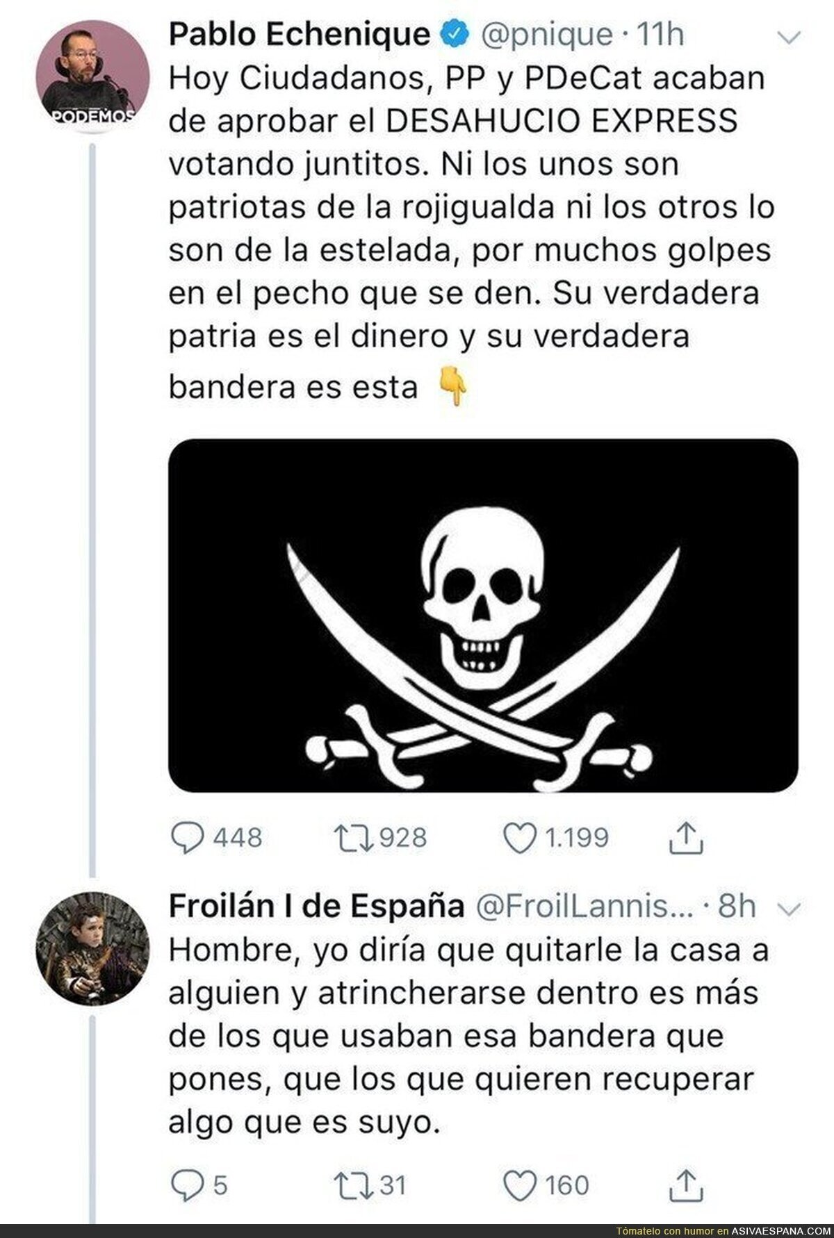 Los piratas, por Echenique