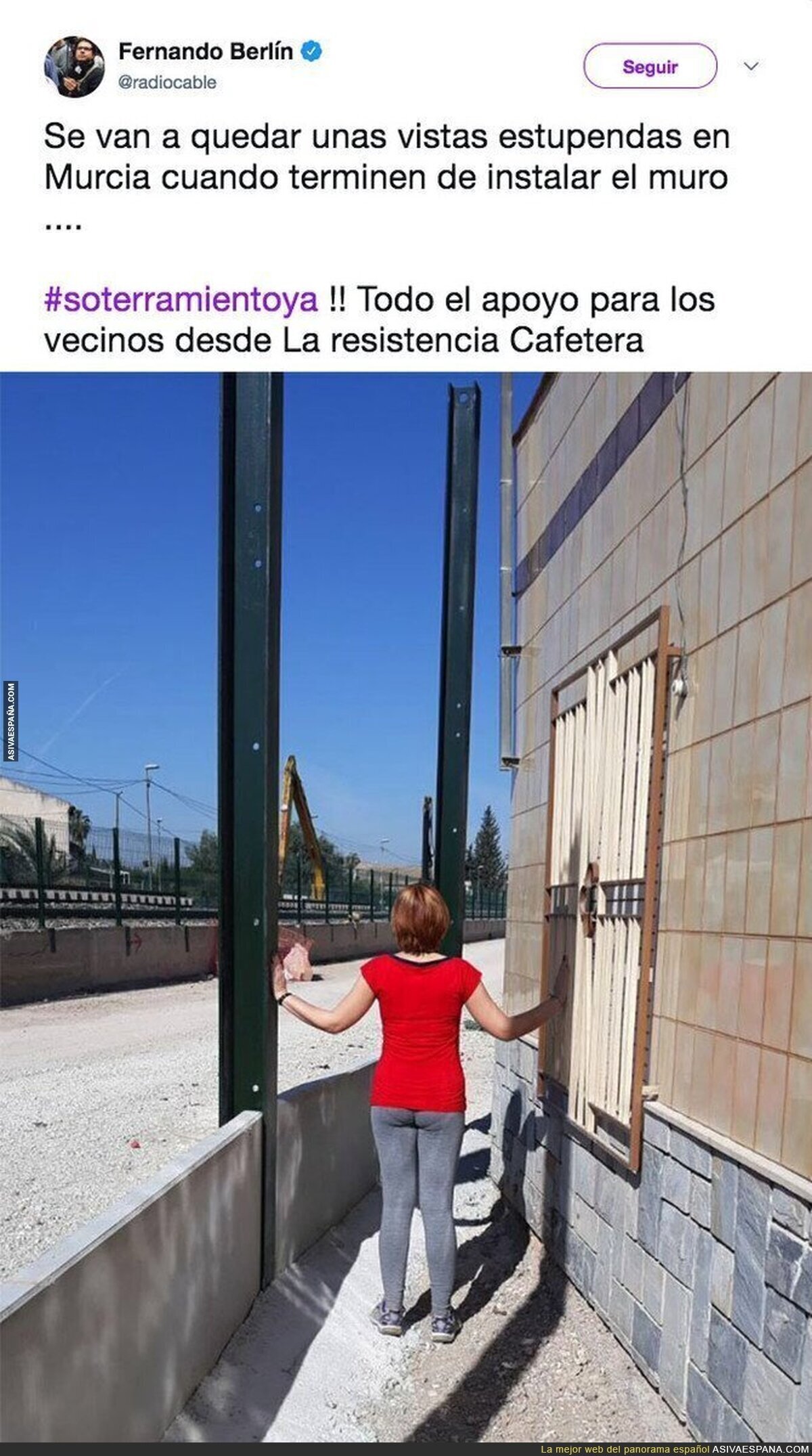 El drama que van a vivir en Murcia con el muro