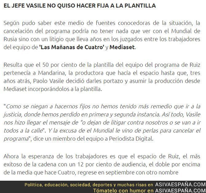 87067 - Cuatro cancela 'Las Mañanas de Cuatro'