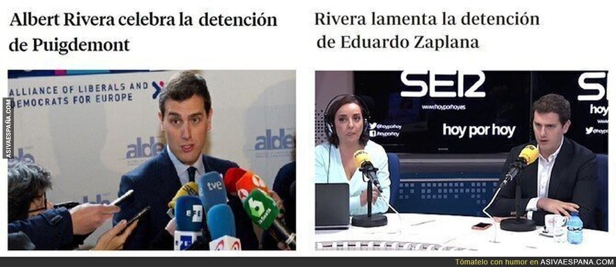 Albert Rivera lamenta las detenciones de españoles