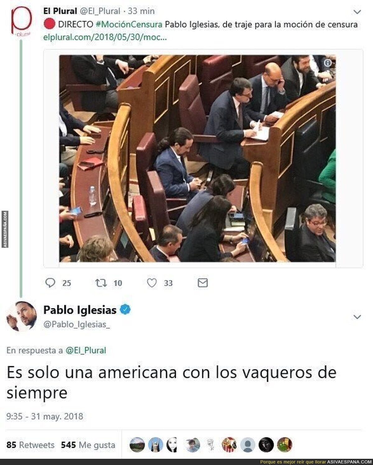 Pablo Iglesias respondiendo al periodismo basura de El Plural
