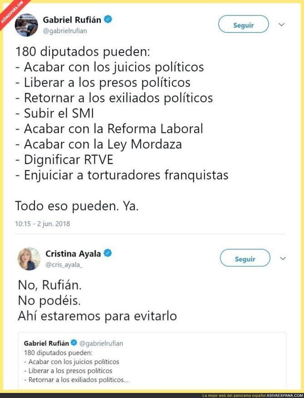 Senadora del PP dice que evitará "dignificar RTVE", "acabar con ley mordaza", y enjuiciar a franquistas