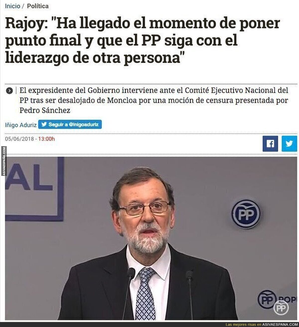 Se acabó la era de Rajoy
