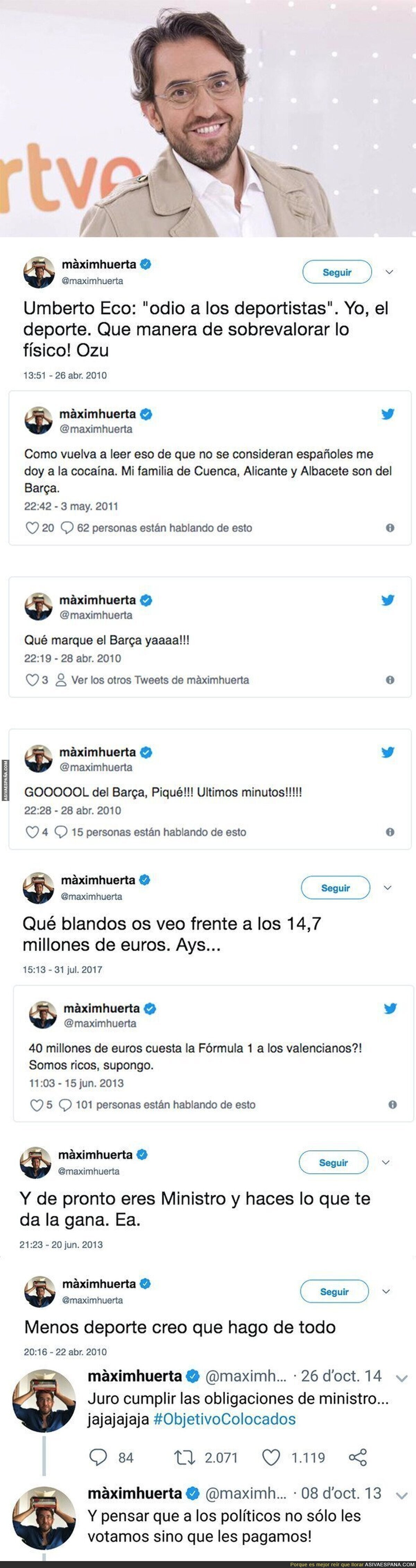 Los polémicos tuits de Maxim Huerta antes de ser ministro de Cultura y Deporte