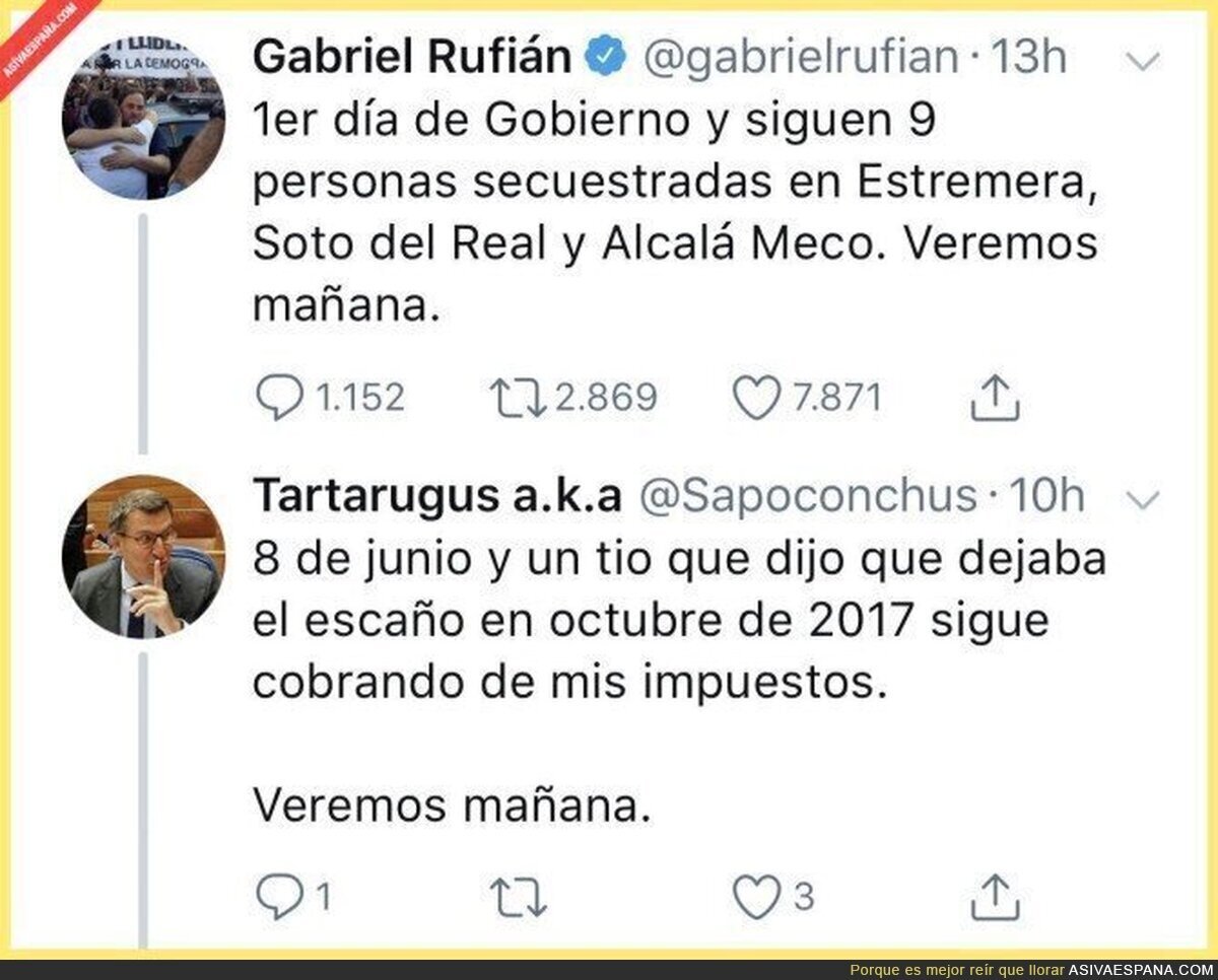 ¿Qué palabra tiene Gabriel Rufián?