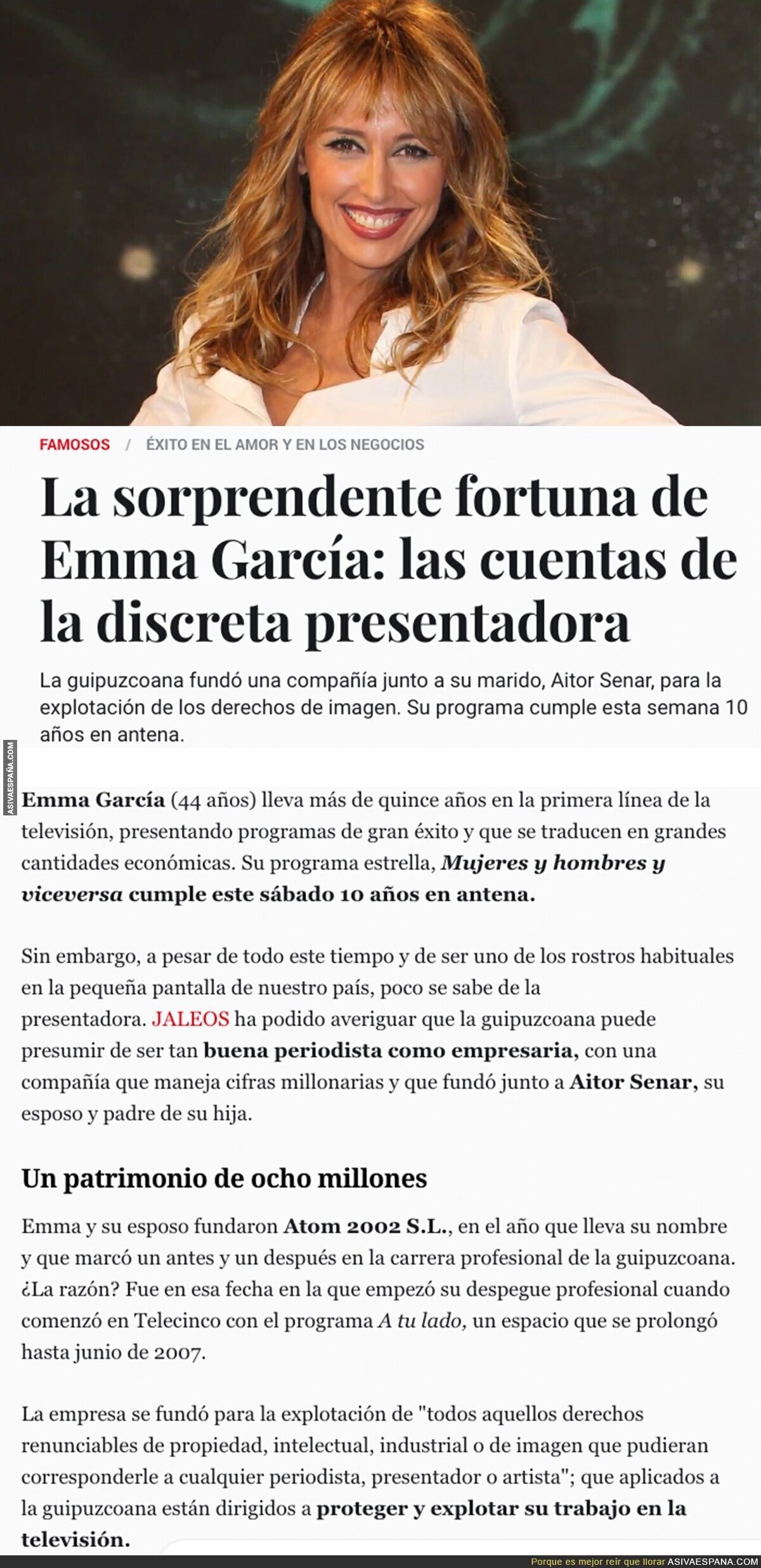 Este es el dinero que acumula Emma Garcia tras tantos años de trabajo en Telecinco
