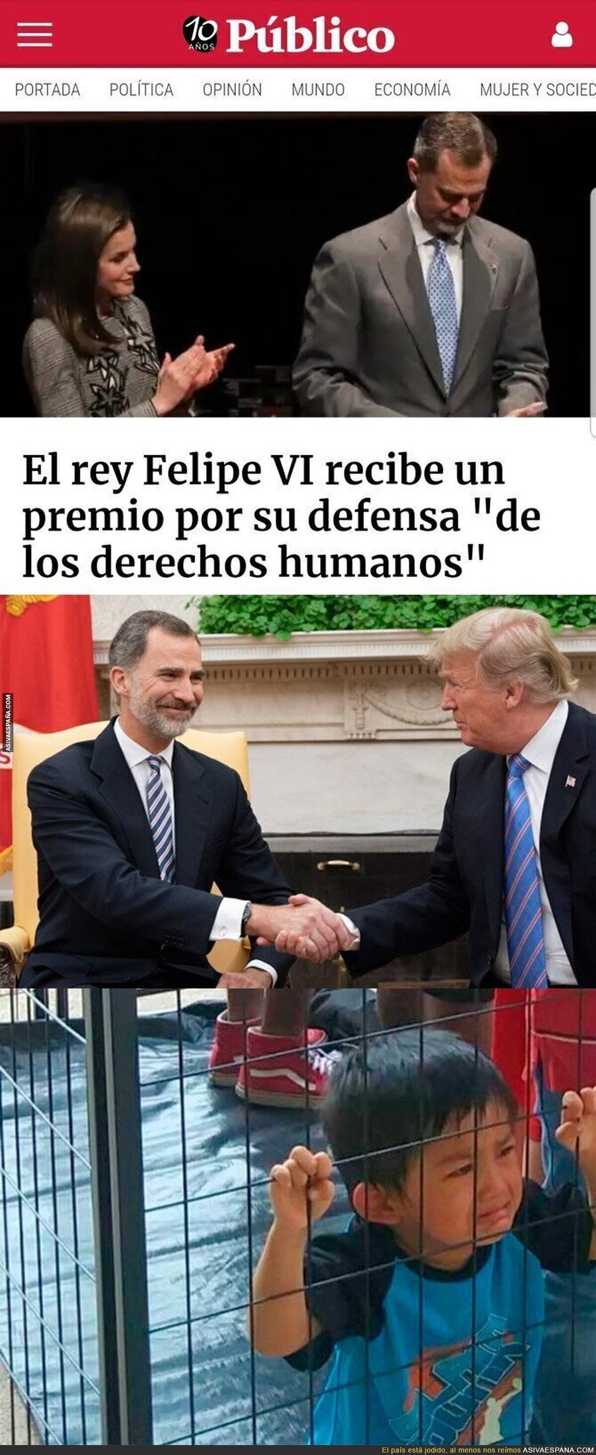 El Rey Felipe de los derechos humanos
