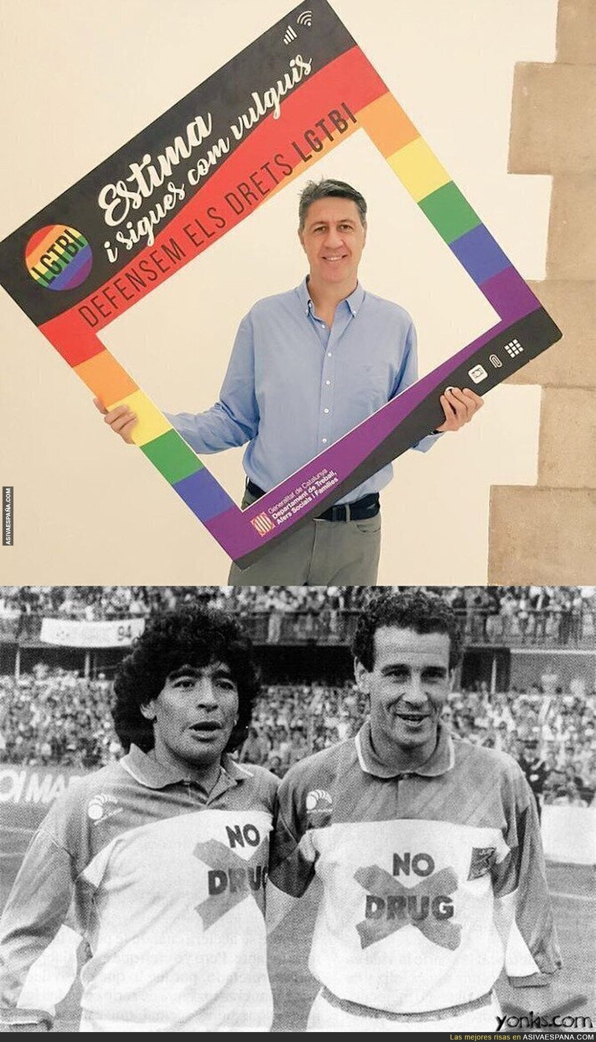 Xavier García Albiol apoyando el colectivo LGTBI es algo así