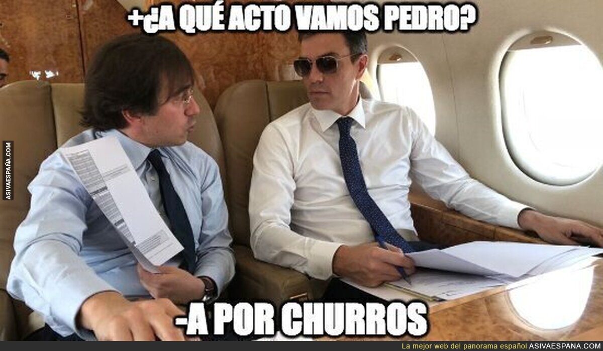 Pedro Sánchez sigue de viaje en el avión