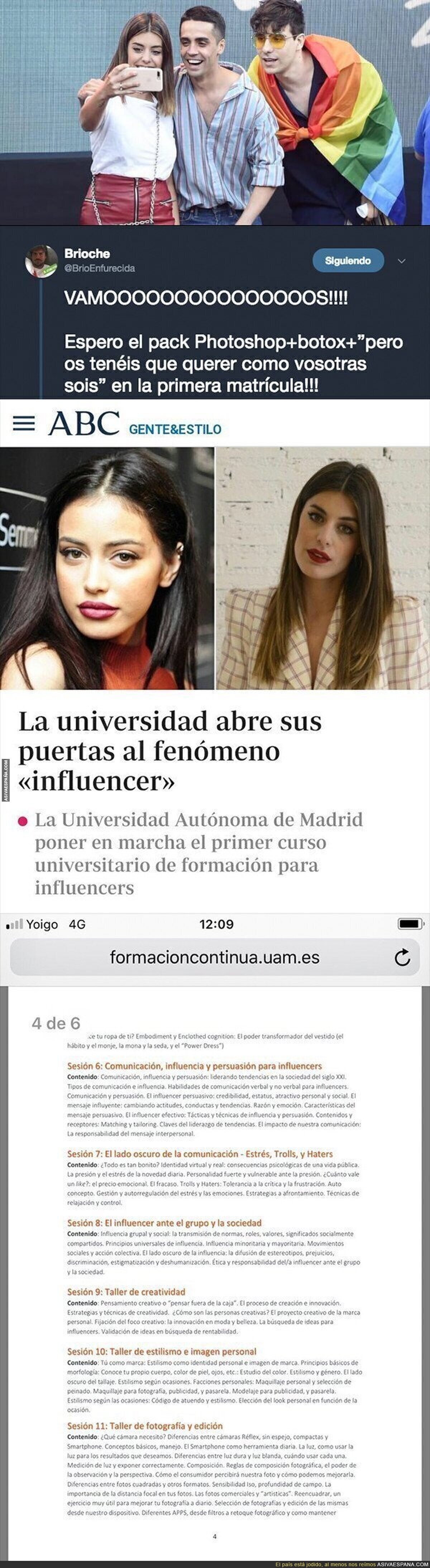 El polémico curso de Influencers que se impartirá en la Universidad Autónoma de Madrid