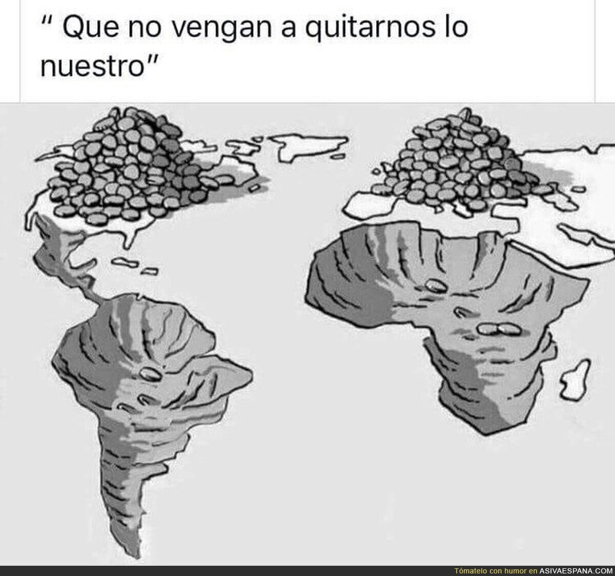 La lógica del Mundo frente a América del Sur y África