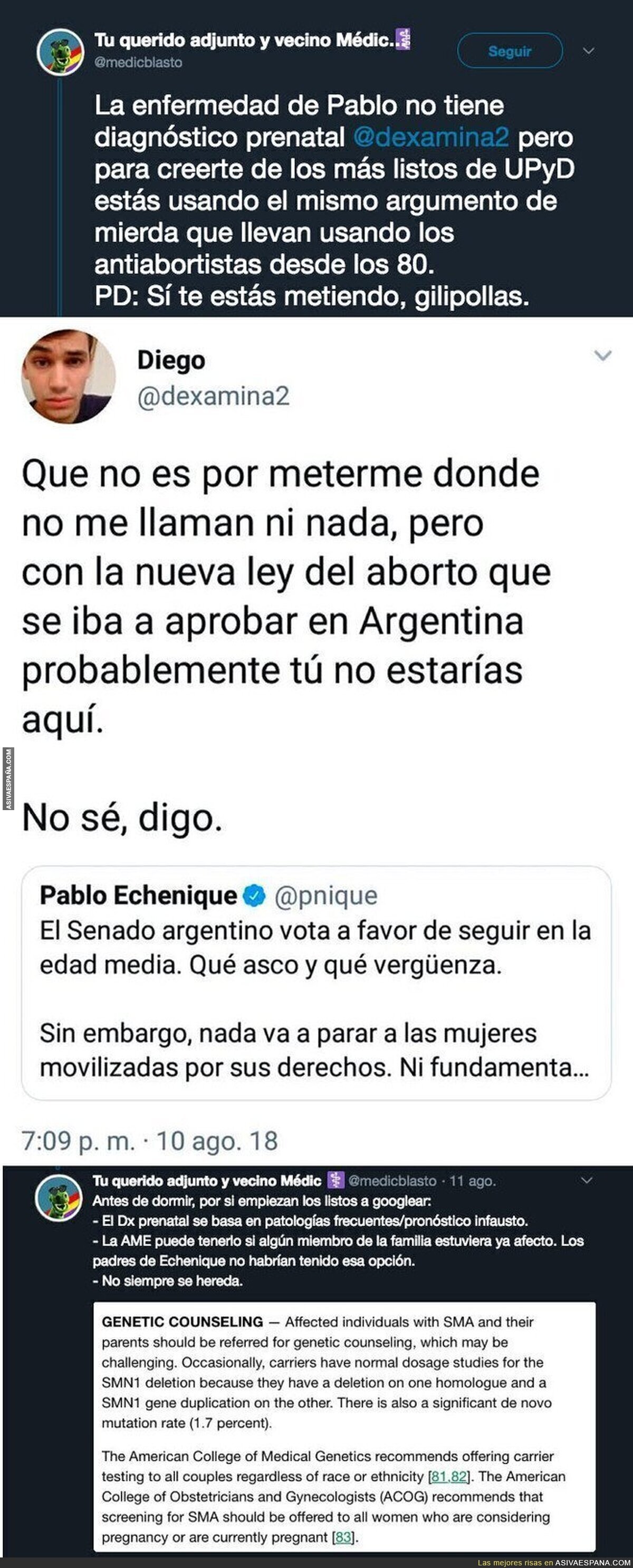 La ley del aborto -no aprobada- en Argentina y Pablo Echenique