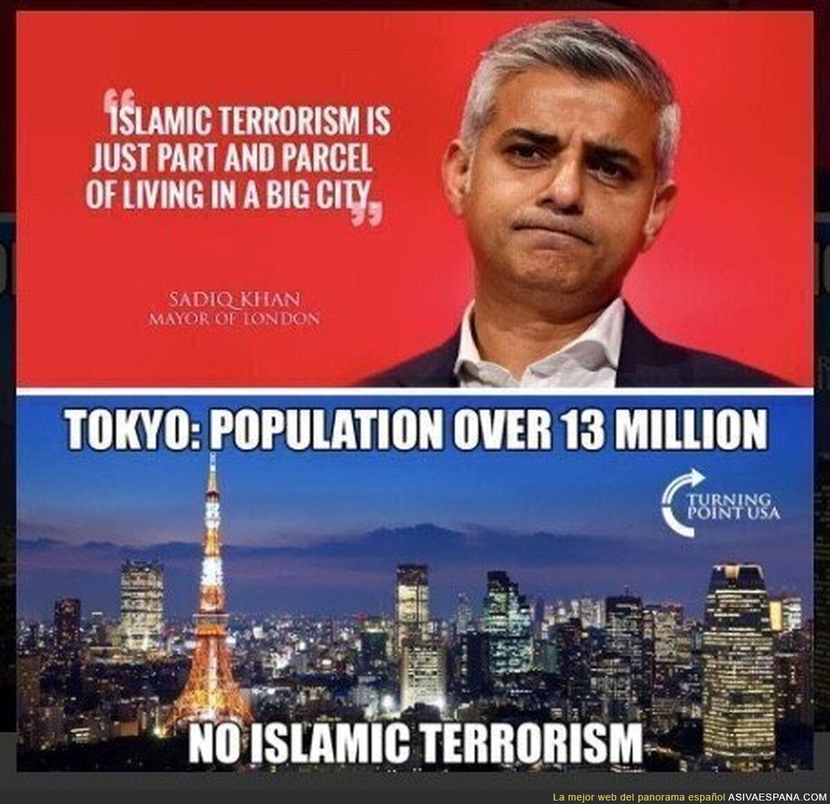 El alcalde musulmán de Londres quedando retratado