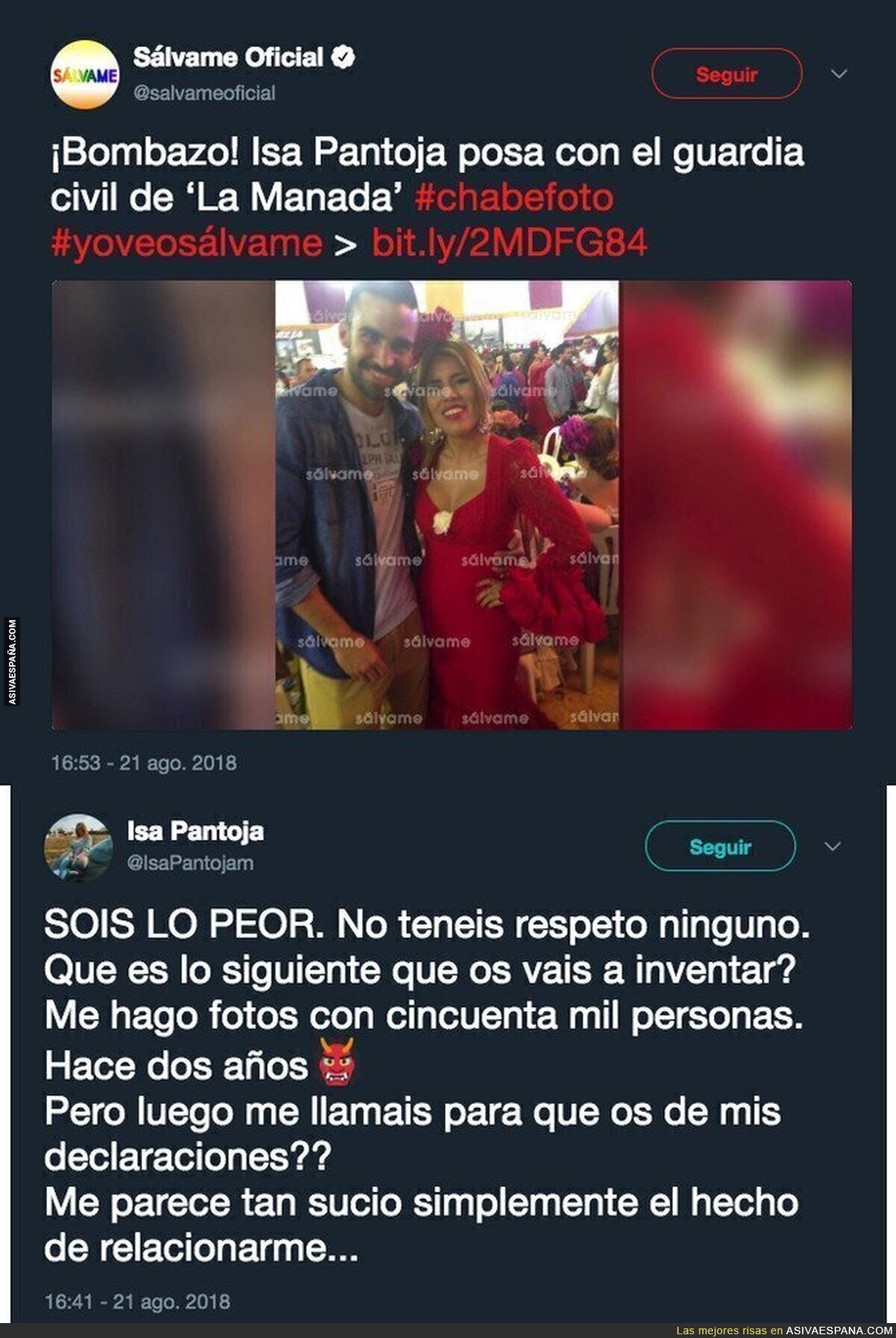 Filtran una foto de la hija de Isabel Pantoja con el Guardia Civil de La Manada