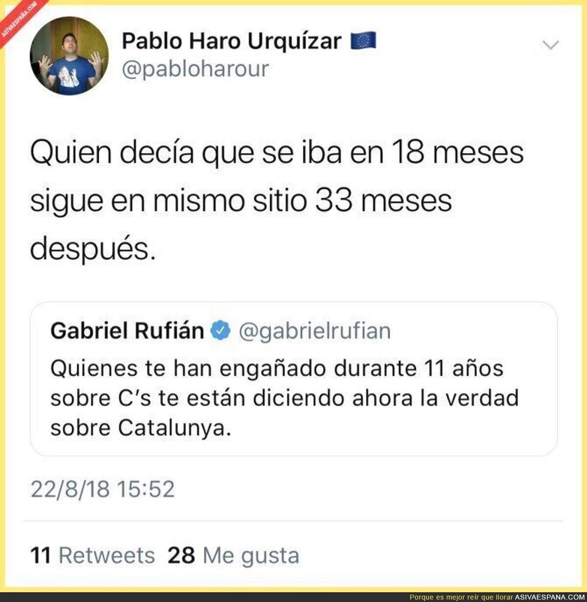 Gabriel Rufián y su palabra