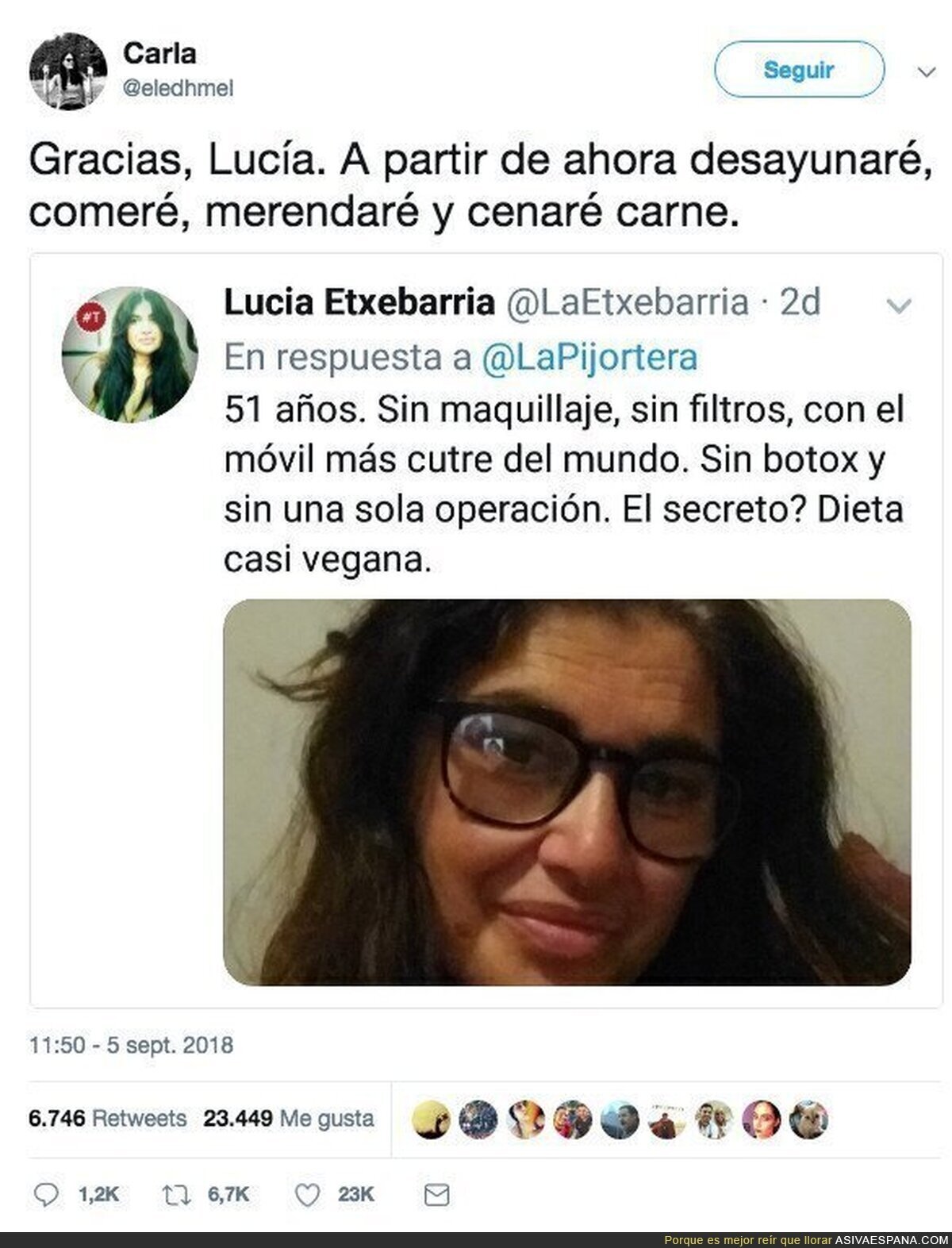 Lucía Etxebarria tiene un secreto: dieta CASI vegana
