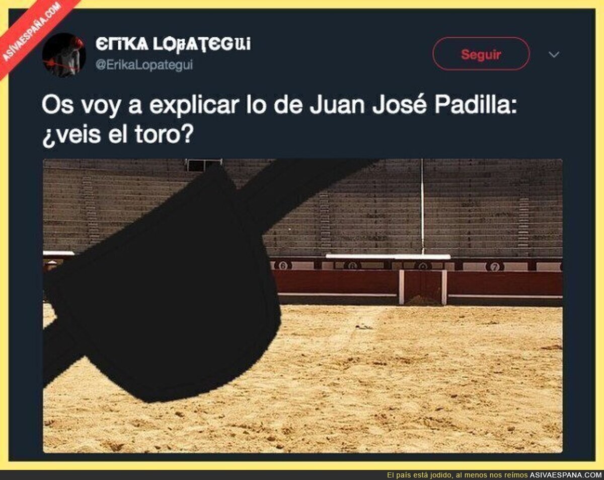 Con razón sufre tantas cogidas Juan José Padilla