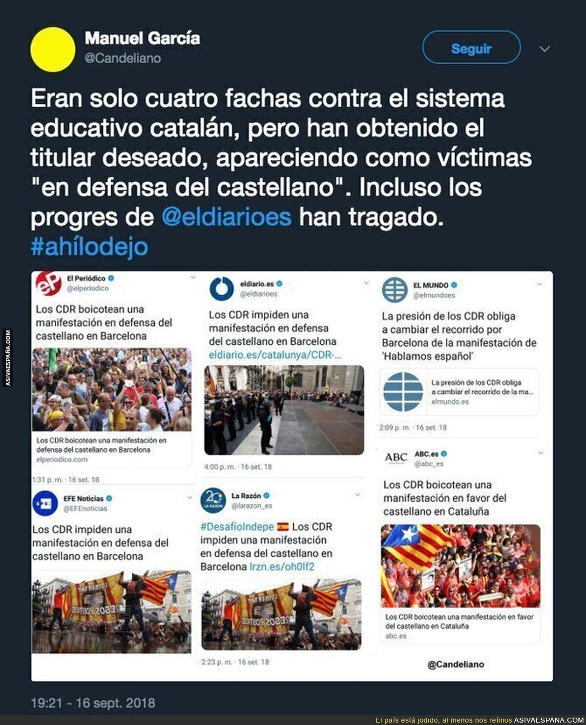 Este es el nivel del periodismo español