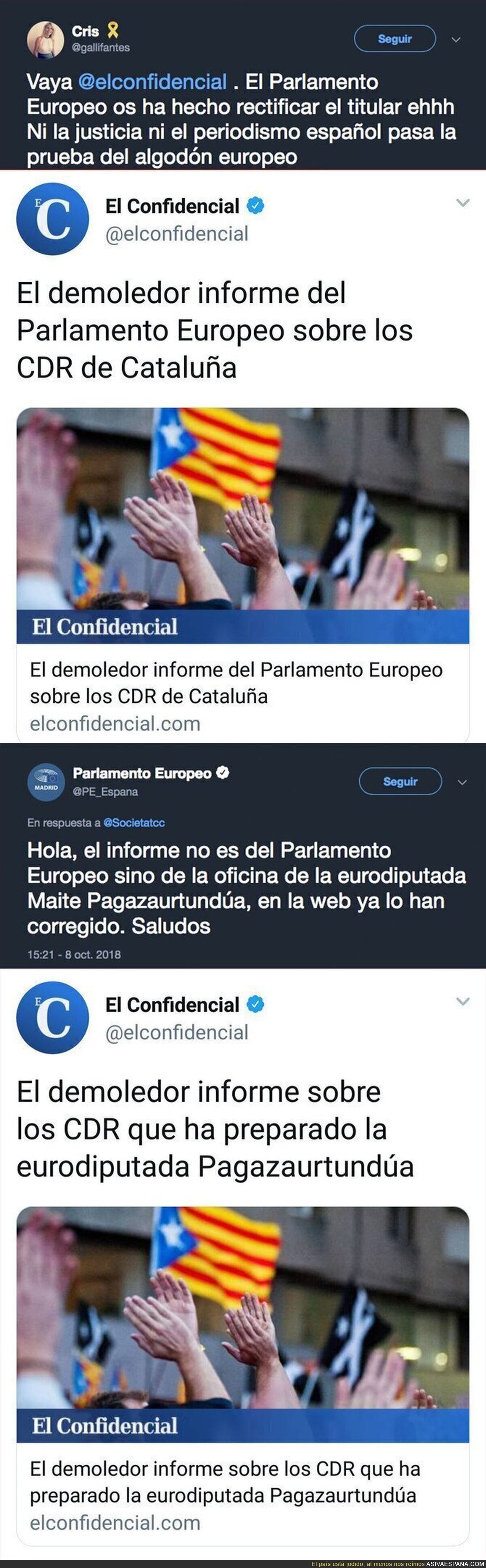 Así de fácil se manipula contra Catalunya