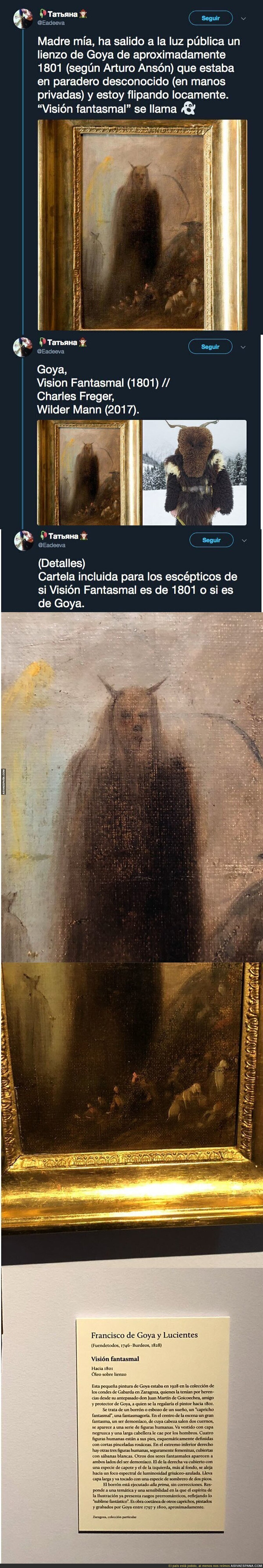 El lienzo de Goya que ha salido a la luz y que está haciendo tener pesadillas a la gente
