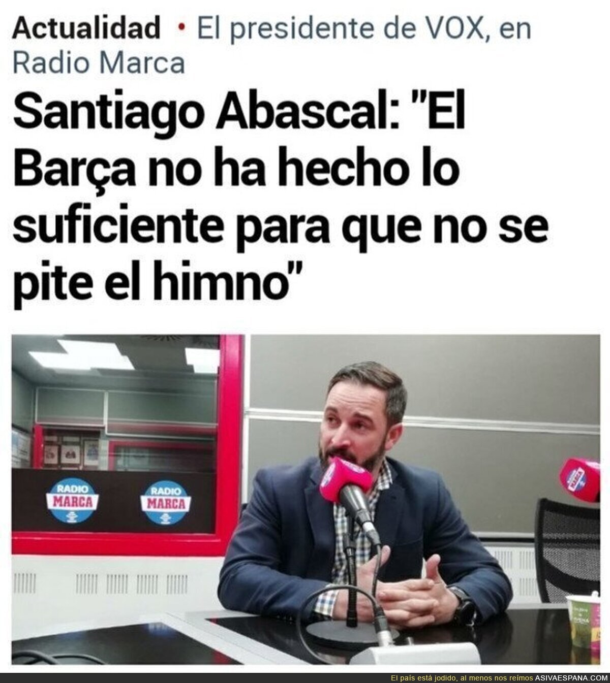 Vergonzosa operación para blanquear a Santiago Abascal y a VOX
