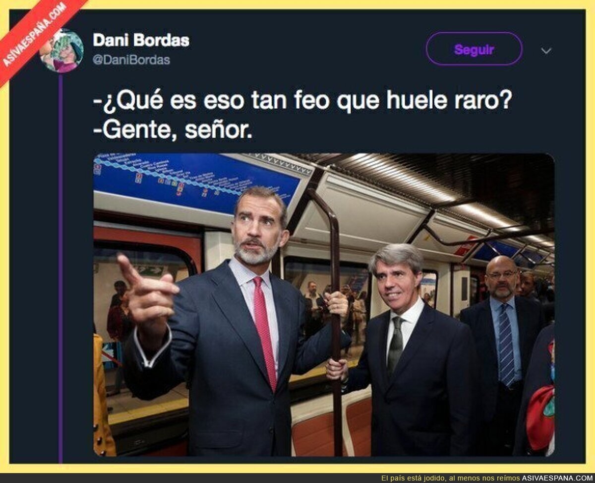 La visita del Rey Felipe VI al metro
