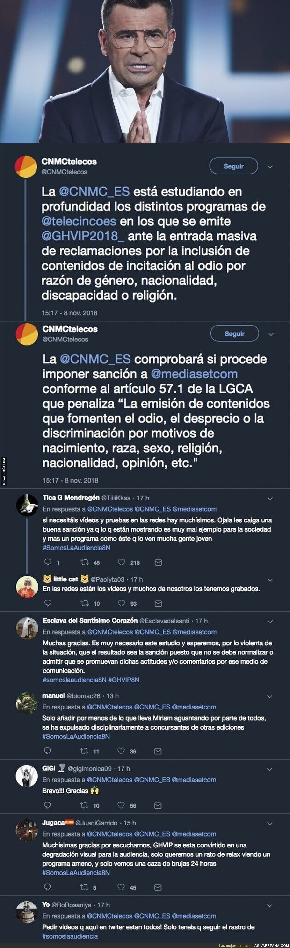 La CNMC estudia sancionar a Telecinco tras todos estos comentarios en GH VIP