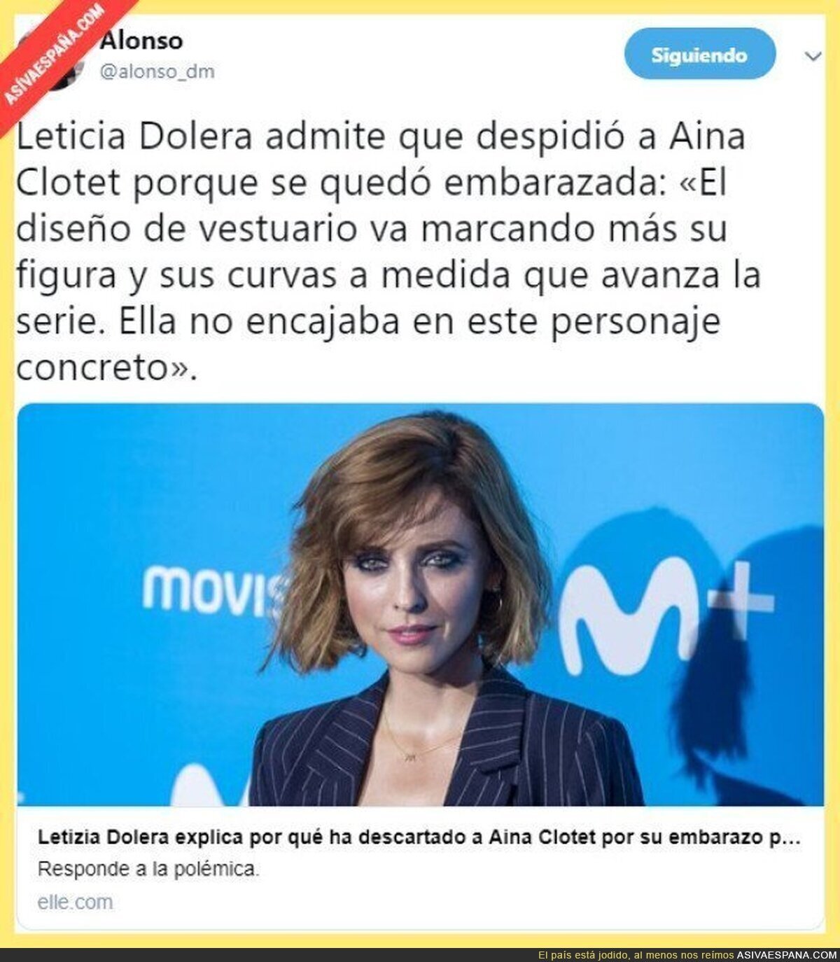 La machista de Leticia Dolera despide de su serie a una actriz embarazada