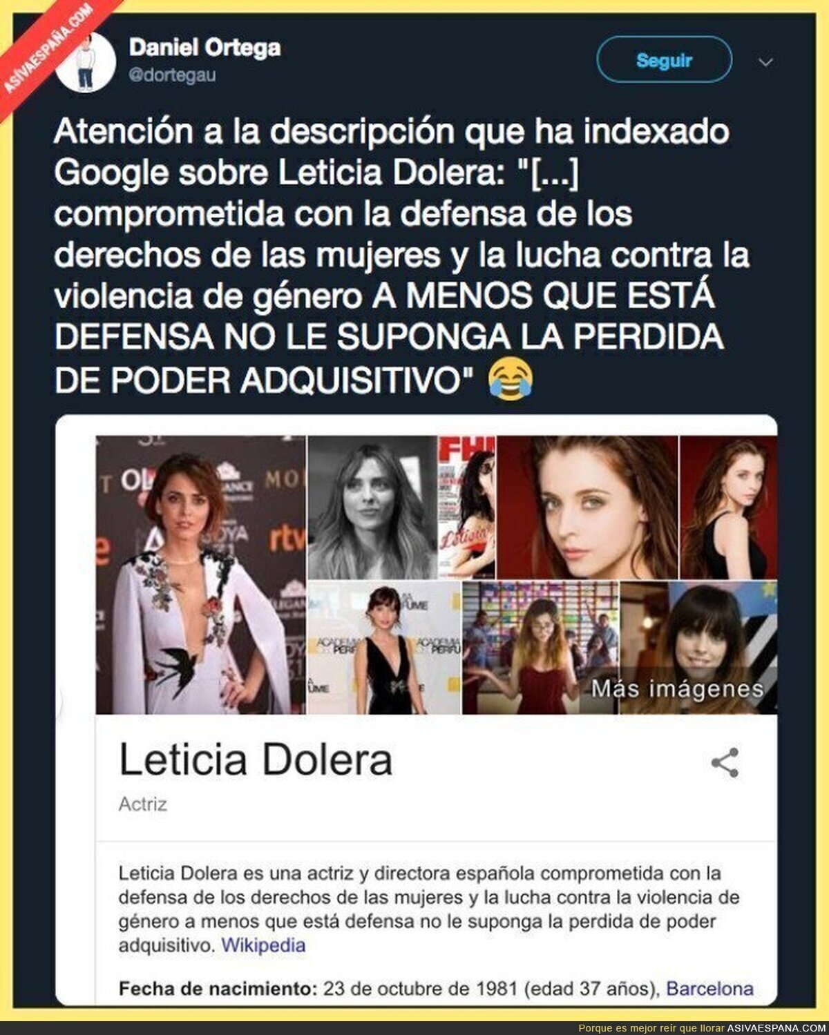 La Wikipedia de Leticia Dolera se actualiza