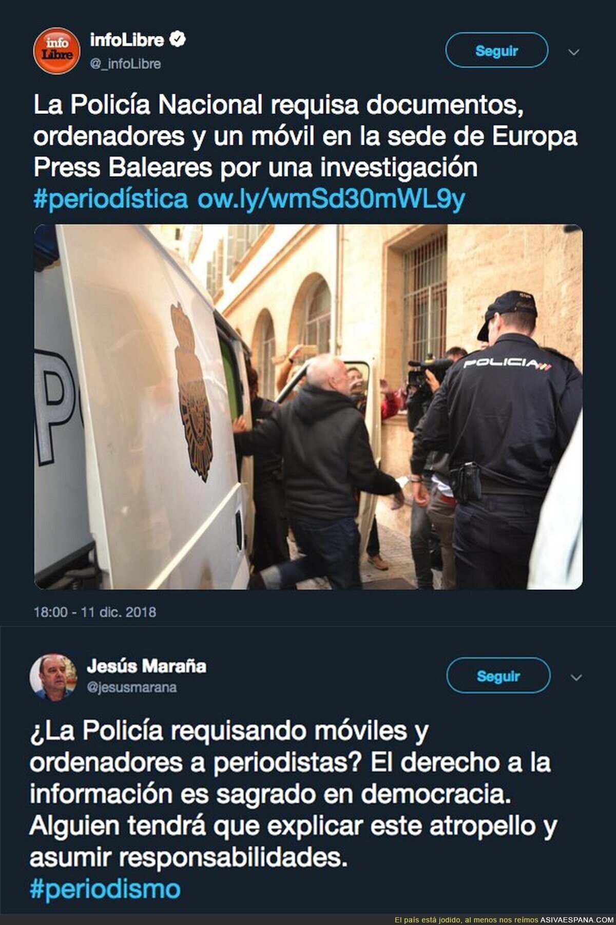 Los periodistas corren peligro en España