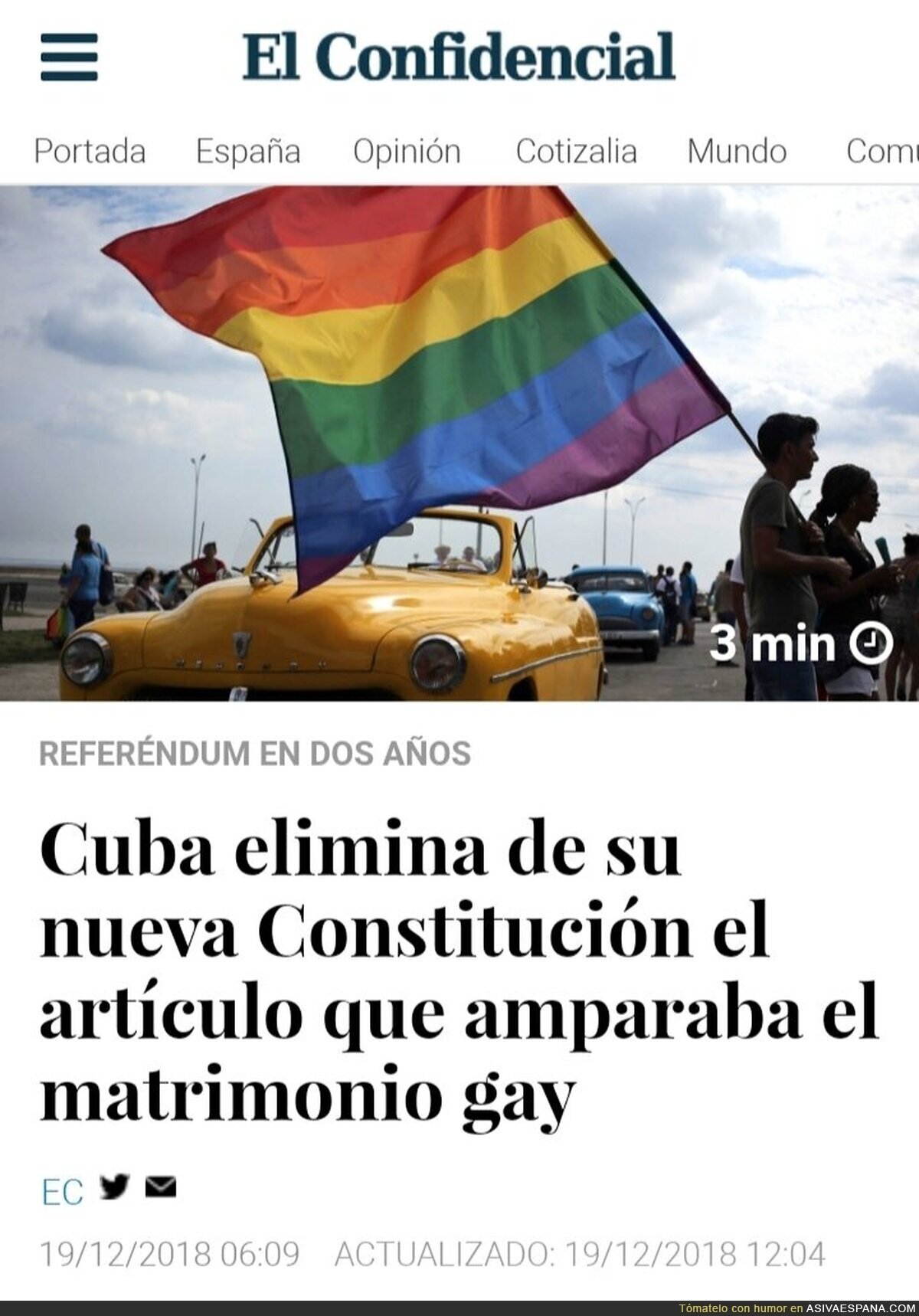 La extrema derecha llega a Cuba... ah no, que es un parlamento 100% comunista
