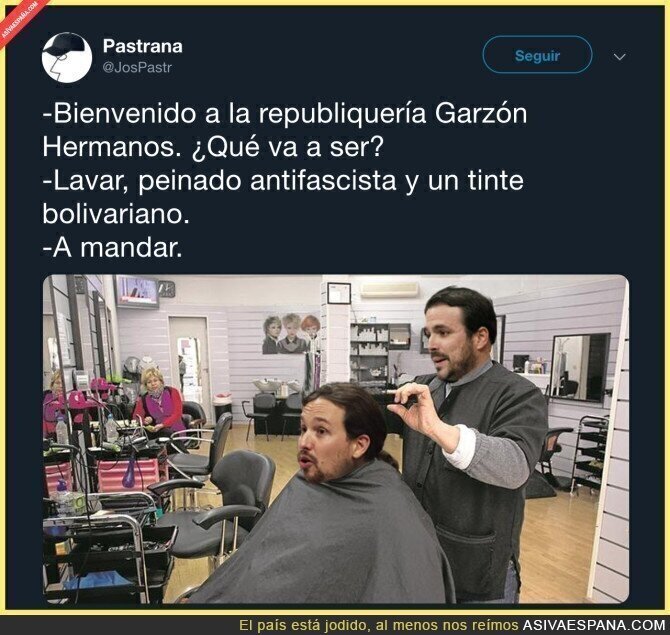 Servicios en la peluquería de la República