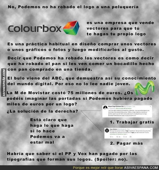 No, Podemos no ha robado el logo a nadie