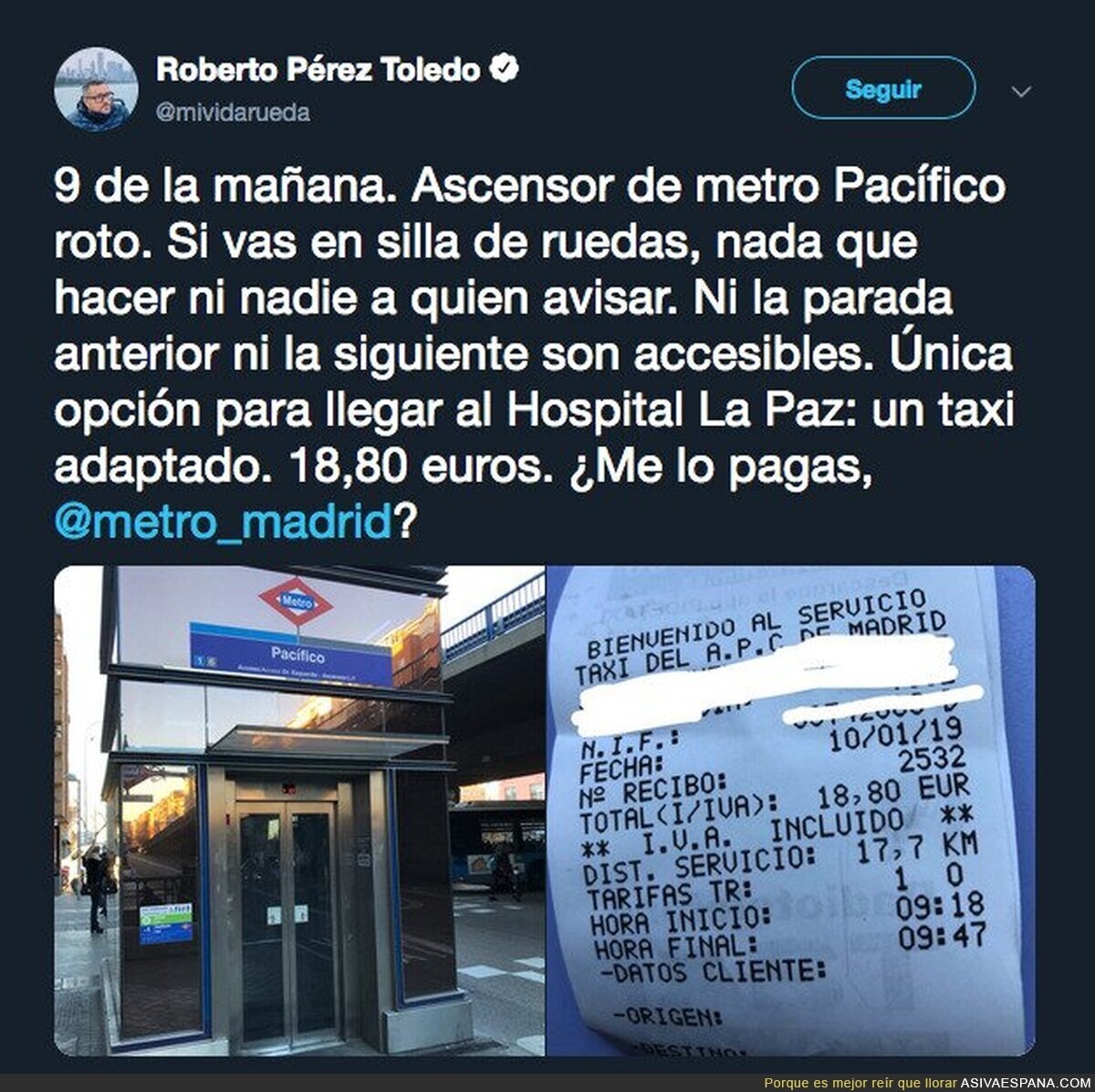 Es un desastre el Metro de Madrid