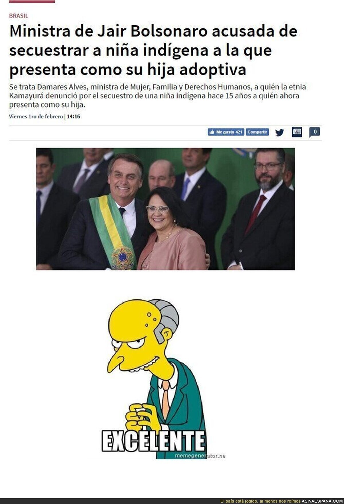 El gobierno de Bolsonaro intenta a su manera no parecer racista