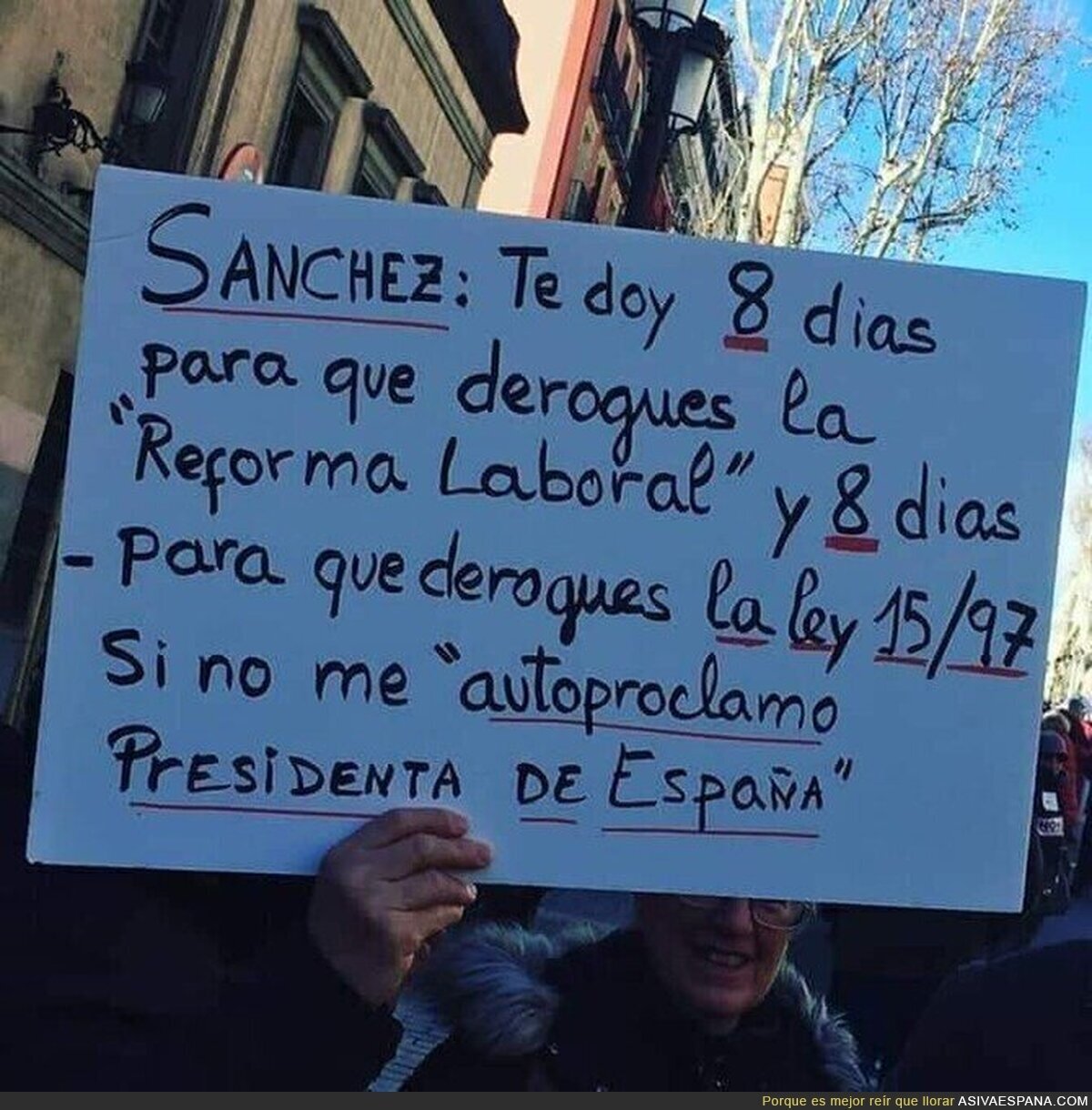 Ultimatum a Pedro Sánchez