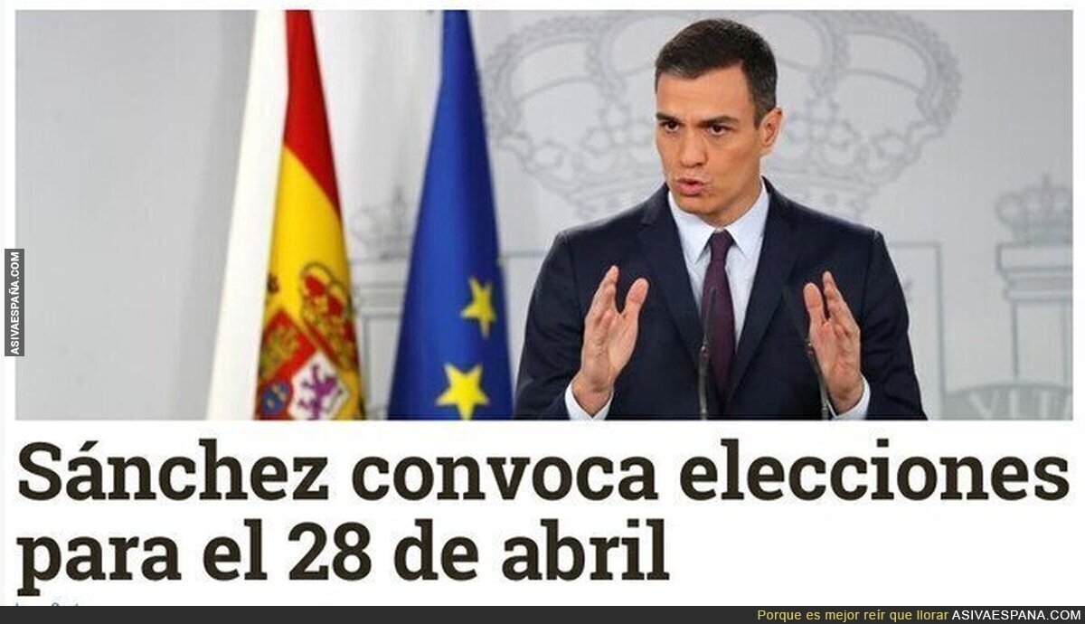 Pedro Sánchez convoca elecciones