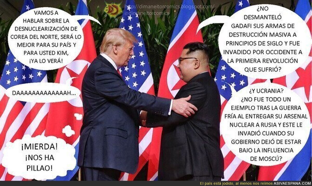 Trump y Kim conversan sobre la desnuclearización