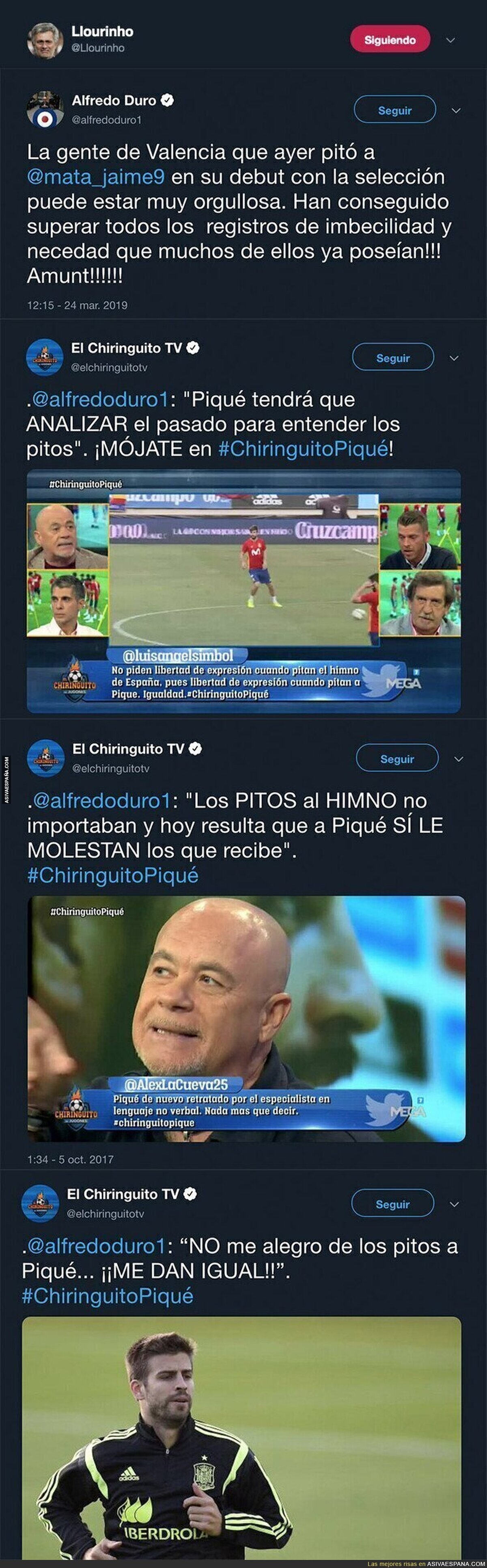 El doble rasero de Alfredo Duro a la hora de criticar cuando pitan a un jugador del Getafe con la selección y a Gerard Piqué