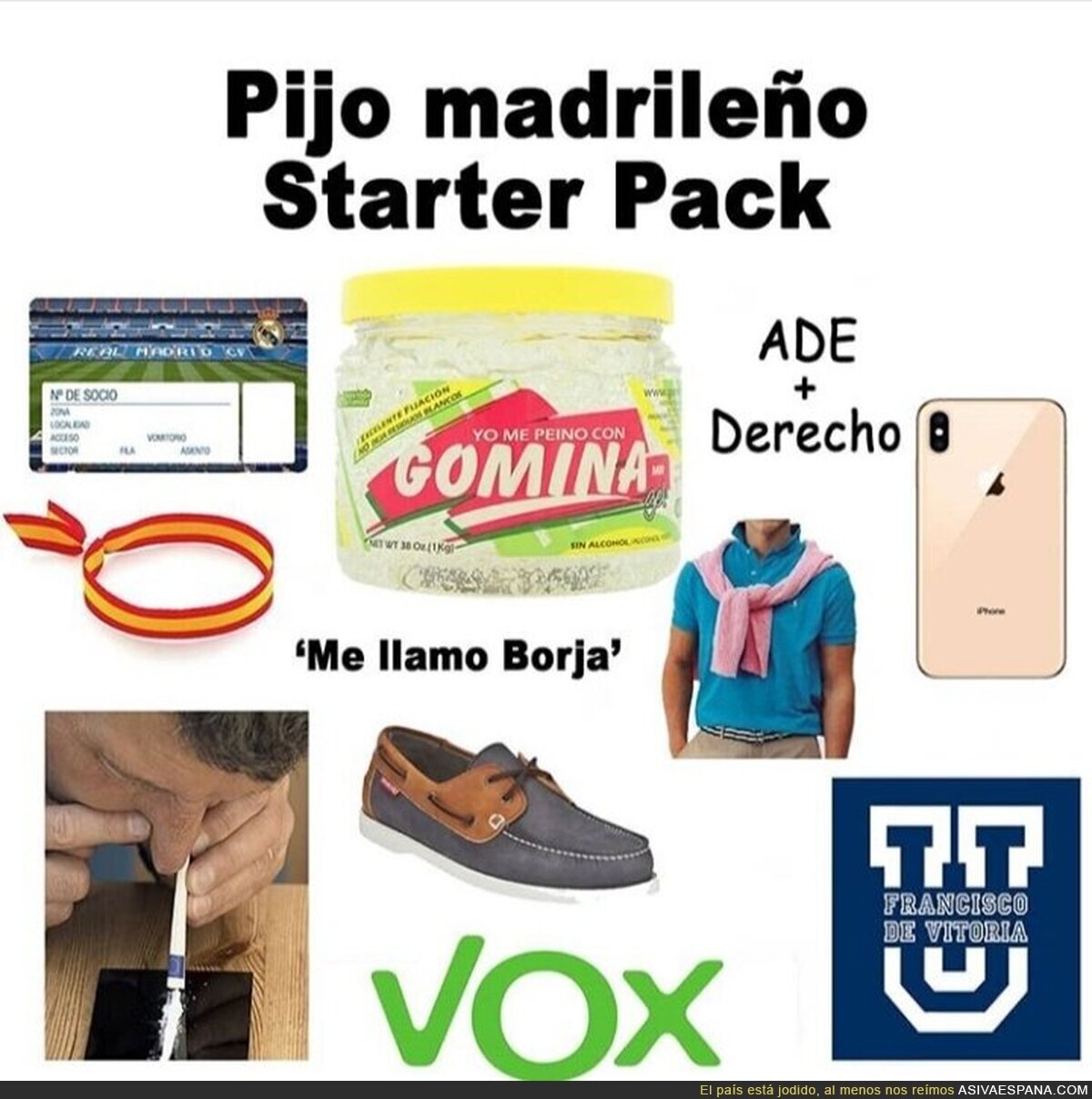 Pijo madrileño starter pack
