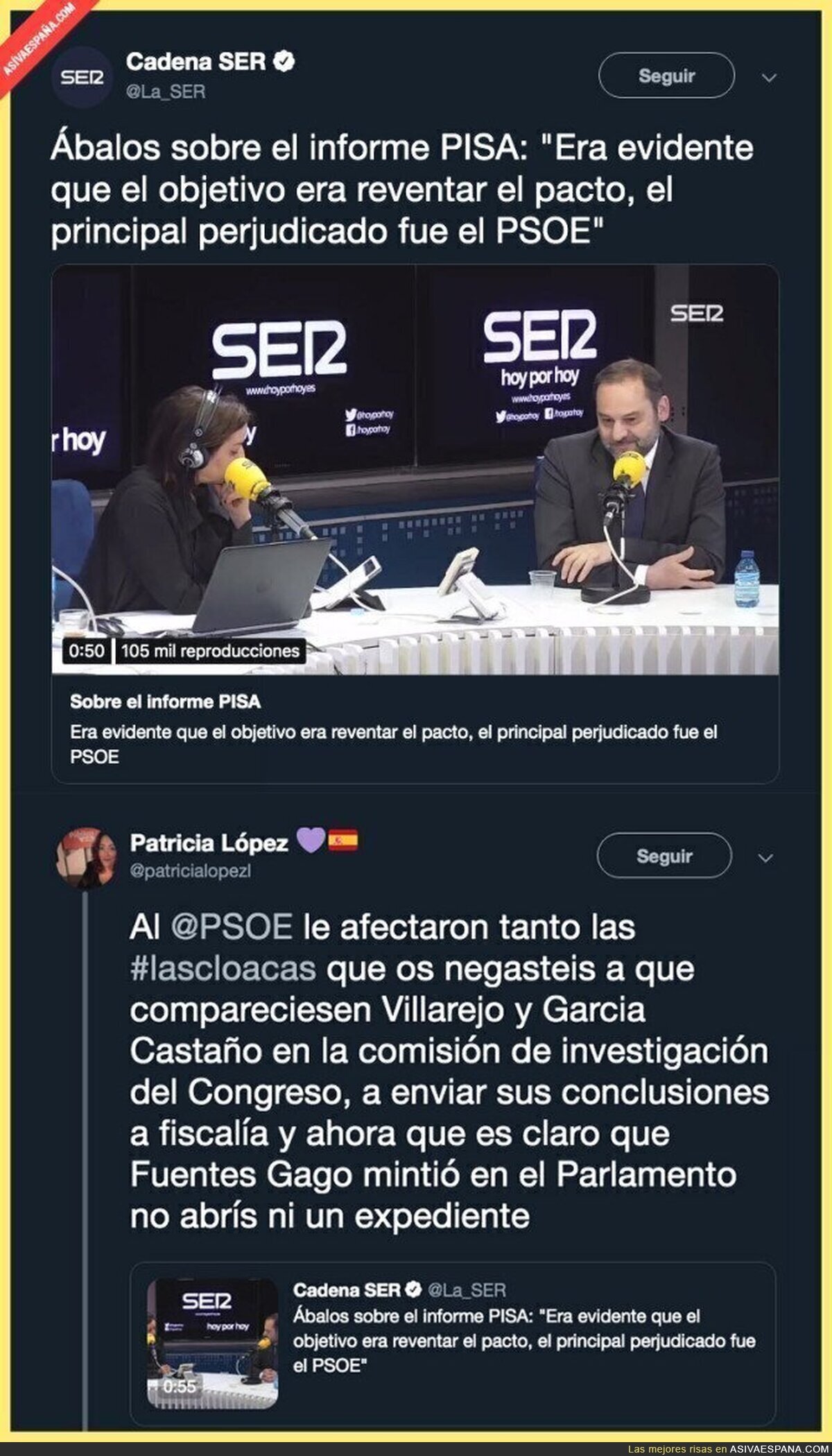El PSOE es cómplice de las Cloacas del Estado