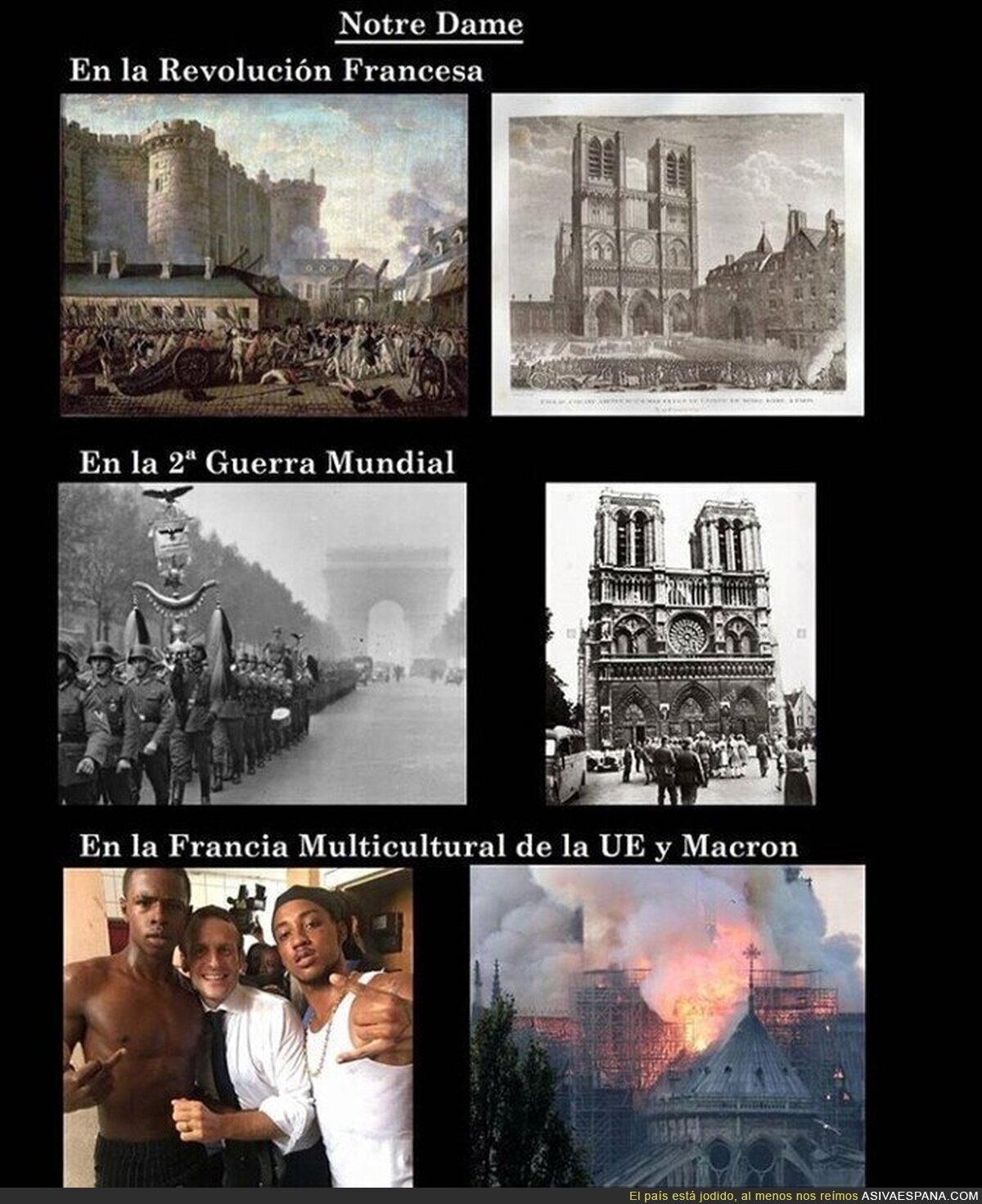 Diferentes épocas de la historia en Francia