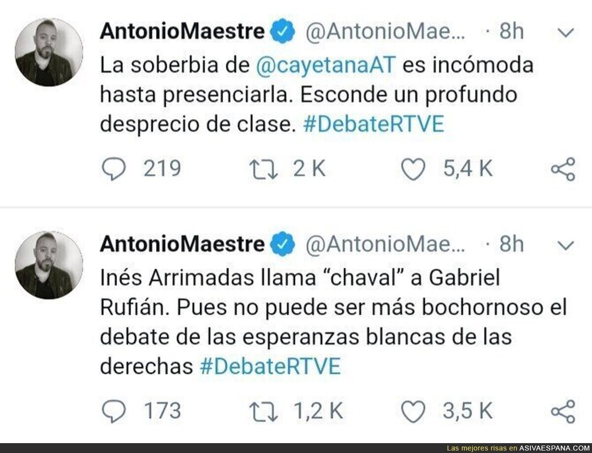 El "mansplaining" del aliado (con carné) Antonio Maestre contra dos mujeres