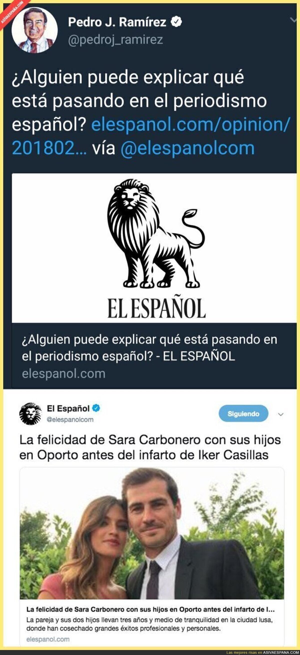 El periodismo de 'El Español' no puede caer más bajo